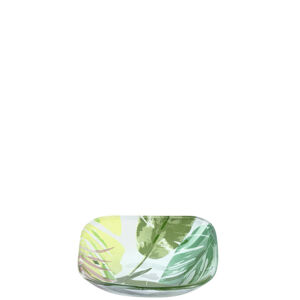 Leonardo MISKA, sklo, 10 cm - zelená, bílá