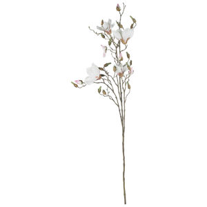 UMĚLÁ KVĚTINA magnolie 107 cm - krémová, pink
