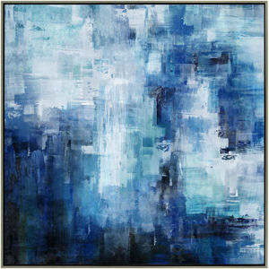 Monee UMĚLECKÝ TISK, abstraktní, 150/70 cm - modrá
